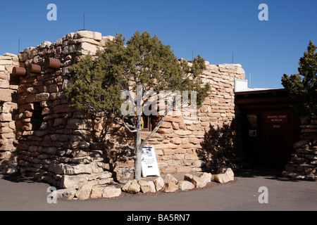 Yavapai Point museo che è anche una stazione di osservazione del Grand Canyon South Rim parco nazionale di arizona usa Foto Stock