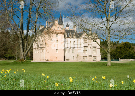 Brodie Castle in primavera vicino a Forres Morayshire Grampian Regione Scozia UK SCO 2325 Foto Stock