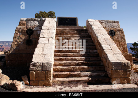 Il Powell monumento di powell punto primo explorer del Grand Canyon nel 1869 parco nazionale di arizona usa Foto Stock