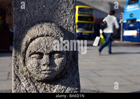 Il Steine, o pietra lunga, Dublino. Foto Stock