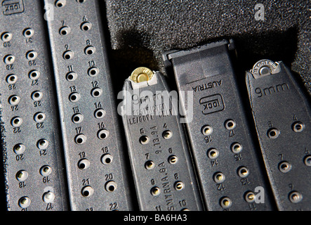 12 aprile 2009 Frederick Maryland di piccolo calibro munizioni fucile una penuria di munizioni ha colpito gli Stati Uniti Foto Stock