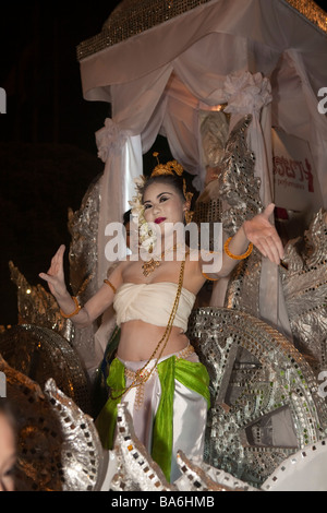 Loy Krathong, Yee Peng, Yie Ping o Yi Peng Festival Chiang Mai Thailandia Foto Stock