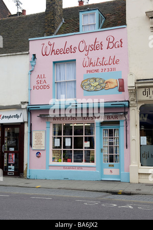 Wheelers Oyster Bar ristorante, Whitstable Kent Foto Stock