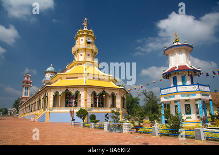 Cao Dai Tay Ninh Santa Sede a Tay Ninh Vietnam Foto Stock