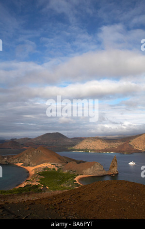 La crociera round Isla Bartolome bellezza classica spot del Galapagos, Ecuador nel mese di settembre Foto Stock