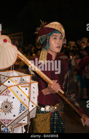 Loy Krathong, Yee Peng, Yie Ping o Yi Peng Festival Chiang Mai Thailandia Foto Stock