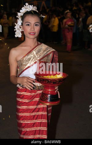 Loy Krathong, Yee Peng, Yie Ping o Yi Peng Festival Chiang Mai Thailandia Foto Stock