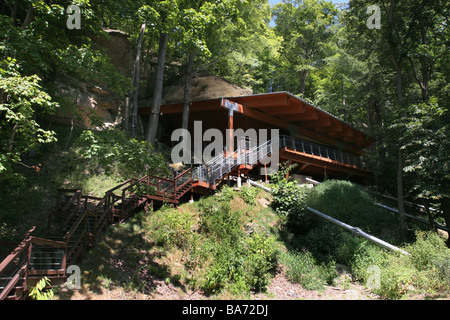 Meadowcroft Rock Shelter Paleo Indian Pennsylvania Foto Stock