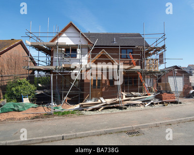 Nuova casa in costruzione Foto Stock