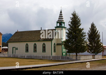 La basilica di Sant'Antonio Chiesa Cattolica, Fort Steele, Cranbrook, British Columbia, Canada Foto Stock