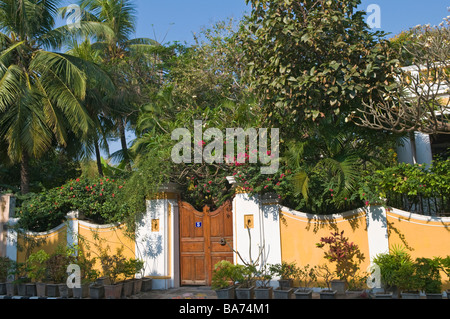 Quartiere Francese o ville Blanche Pondicherry Tamil Nadu India Foto Stock