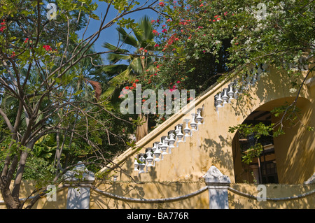 Quartiere Francese o ville Blanche Pondicherry Tamil Nadu India Foto Stock