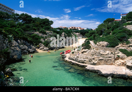 Cala Forcat Minorca isole Baleari Spagna Foto Stock