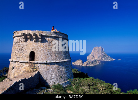 Es Vedra Ibiza Isole Baleari Spagna Foto Stock