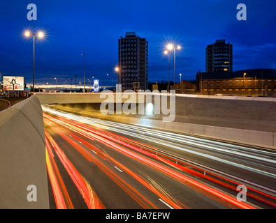 Dal Westlink Autostrada Belfast Irlanda del Nord Foto Stock