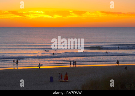 Serata presso la spiaggia di Carcans Plage, dept Gironde, Francia, Europa Foto Stock