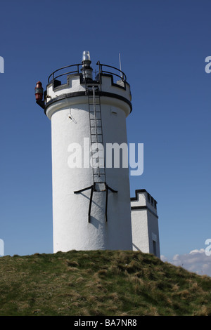 Esterno di elie lighthouse fife east neuk scozia aprile 2009 Foto Stock