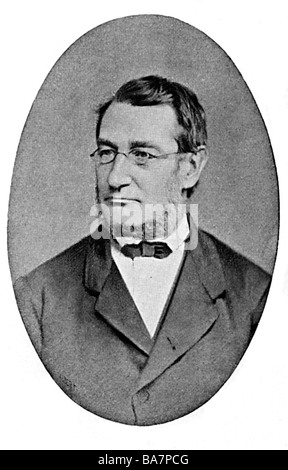 Mayer, Julius Robert von, 25.11 1814 - 20.3.1878, medico tedesco e scienziato (fisico), ritratto, , Foto Stock