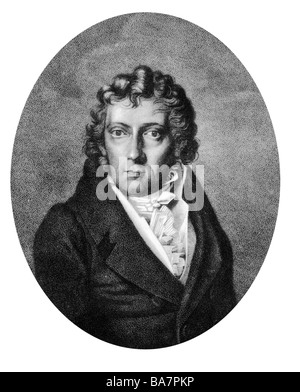 Schleiermacher, Friedrich Daniel Ernst, 21.11.1768 - 12.2.1834, teologo tedesco, filosofo, ritratto, incisione e pittura di Krueger, Foto Stock