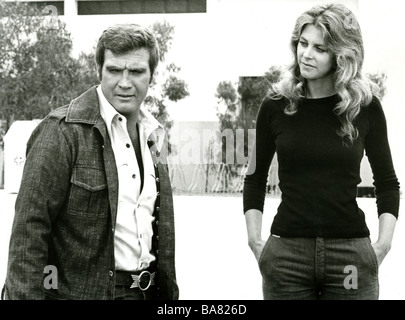 Sei milioni di dollari di uomo BIONIC DONNA US serie TV con Lee Majors come Steve Austin e Lindsay Wagner come Jaime Sommers Foto Stock