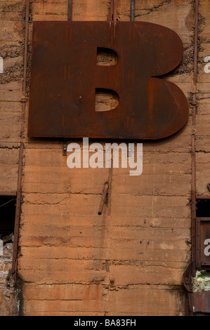 Lettering rame Cobar Aeroporto Nuovo Galles del Sud Australia Foto Stock