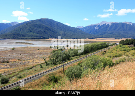 West Coast Road, Canterbury,Isola del Sud,Nuova Zelanda Foto Stock