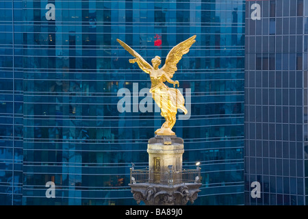 El Angel indipendenza uffici Monumento a Città del Messico MESSICO Foto Stock