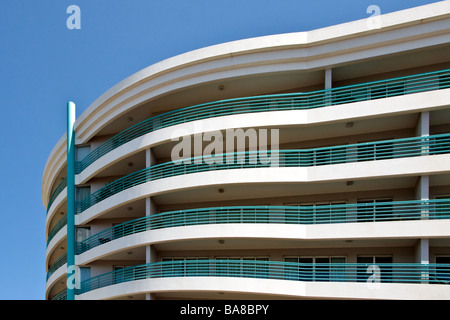 Close-up di dettaglio di un nuovo edificio a Funchal Madeira Foto Stock