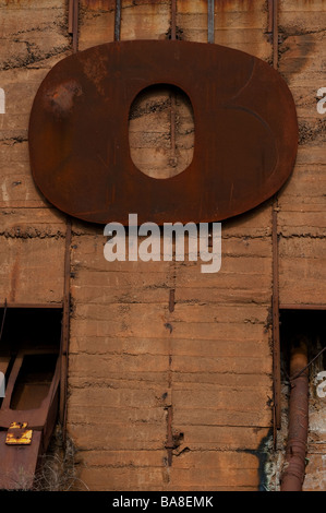 Lettering rame Cobar Aeroporto Nuovo Galles del Sud Australia Foto Stock