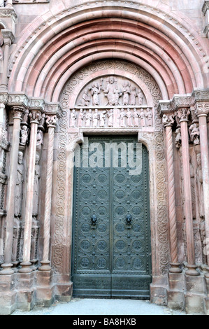 San Gallus Galluspfort porta la cattedrale di Basilea Munster Foto Stock