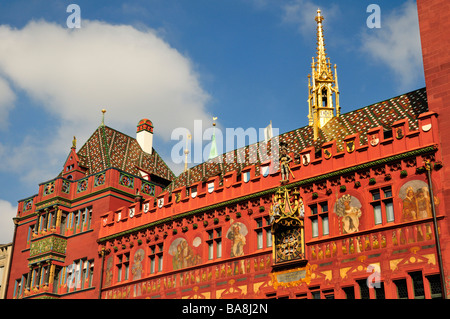 Municipio di Basilea rathaus Foto Stock