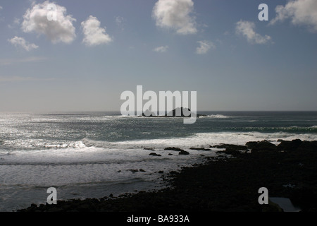 Il Brisons off Cape Cornwall Regno Unito Foto Stock