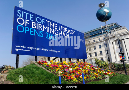 Il sito della Biblioteca di Birmingham in Centenary Square, Birmingham City Centre. Esso sostituirà la biblioteca centrale. Foto Stock