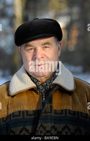 Ritratto di russo vecchio uomo Foto Stock