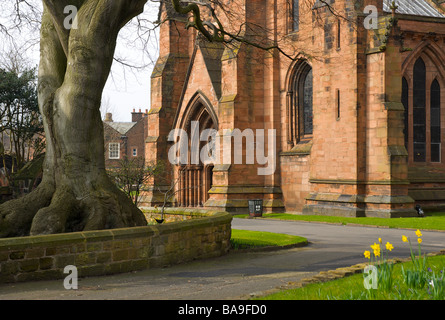 Cattedrale di Carlisle, Cumbria, England Regno Unito Foto Stock