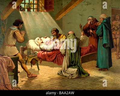 La morte di Colombo Foto Stock