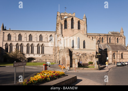 Hexham Northumberland England Regno Unito imponente del XII secolo chiesa abbaziale di St Andrew Foto Stock