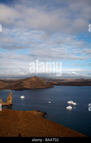 La crociera round Isla Bartolome bellezza classica spot del Galapagos Ecuador nel mese di settembre Foto Stock