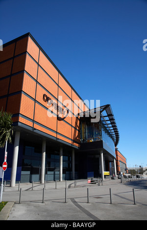 L'Odyssey Arena edificio di laganside belfast Irlanda del Nord Regno Unito ora sse arena Foto Stock