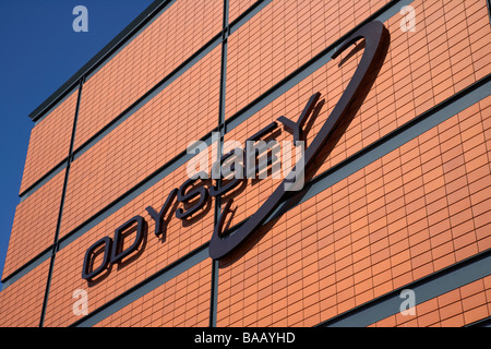 L'Odyssey Arena edificio di laganside belfast Irlanda del Nord Regno Unito ora sse arena Foto Stock