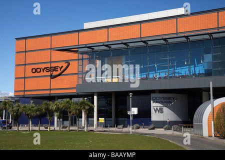 L'Odyssey Arena edificio di laganside belfast Irlanda del Nord Regno Unito ora sse arena Foto Stock