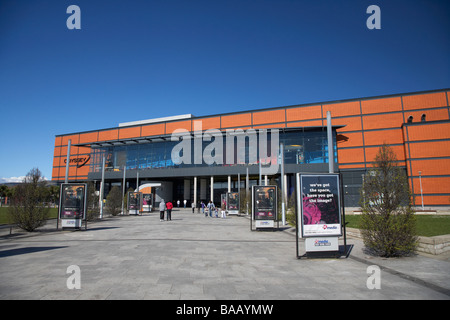 L'Odyssey Arena edificio di laganside belfast Irlanda del Nord Regno Unito ora sse arena Foto Stock