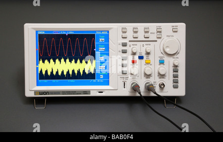 Archiviazione digitale oscillosope Foto Stock