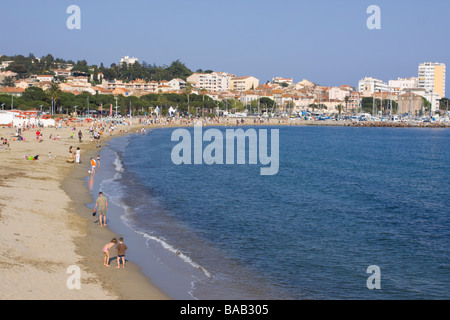 Casino Beach St Maxime Cote d'Azur a sud della Francia Foto Stock