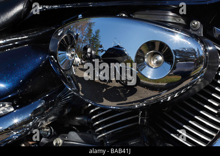 Serbatoio carburante Harley Davidson nessuno orizzontale negli Stati Uniti ad alta risoluzione Foto Stock