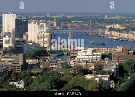 Elk129 6661 Paesi Bassi Rotterdam città da Euromast Foto Stock