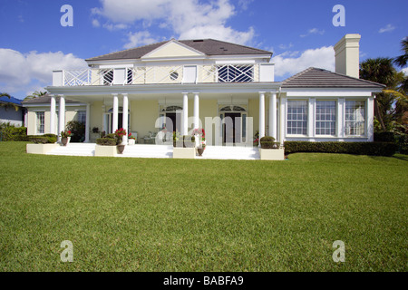 Executive Waterfront home in Florida Foto Stock