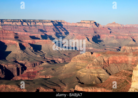 Tramonto su Hopi Point a bordo Sud del Grand Canyon in Arizona USA Foto Stock