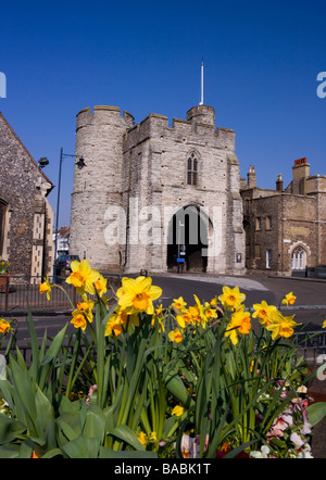 Westgate Towers in Canterbury Kent, Regno Unito Foto Stock