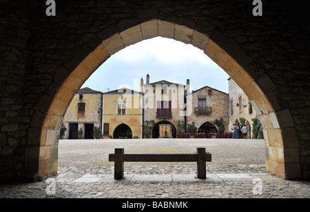 Montpazier Francia Foto Stock